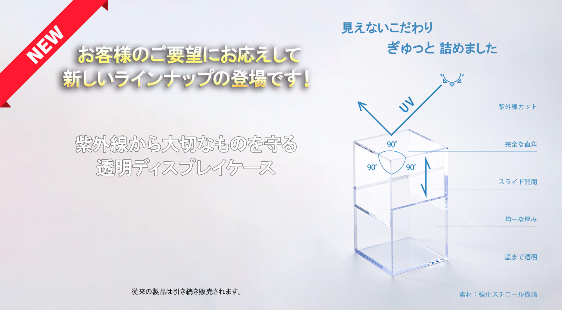 ミノルキューブ新ラインナップのご案内 | 透明プラスチックケースの